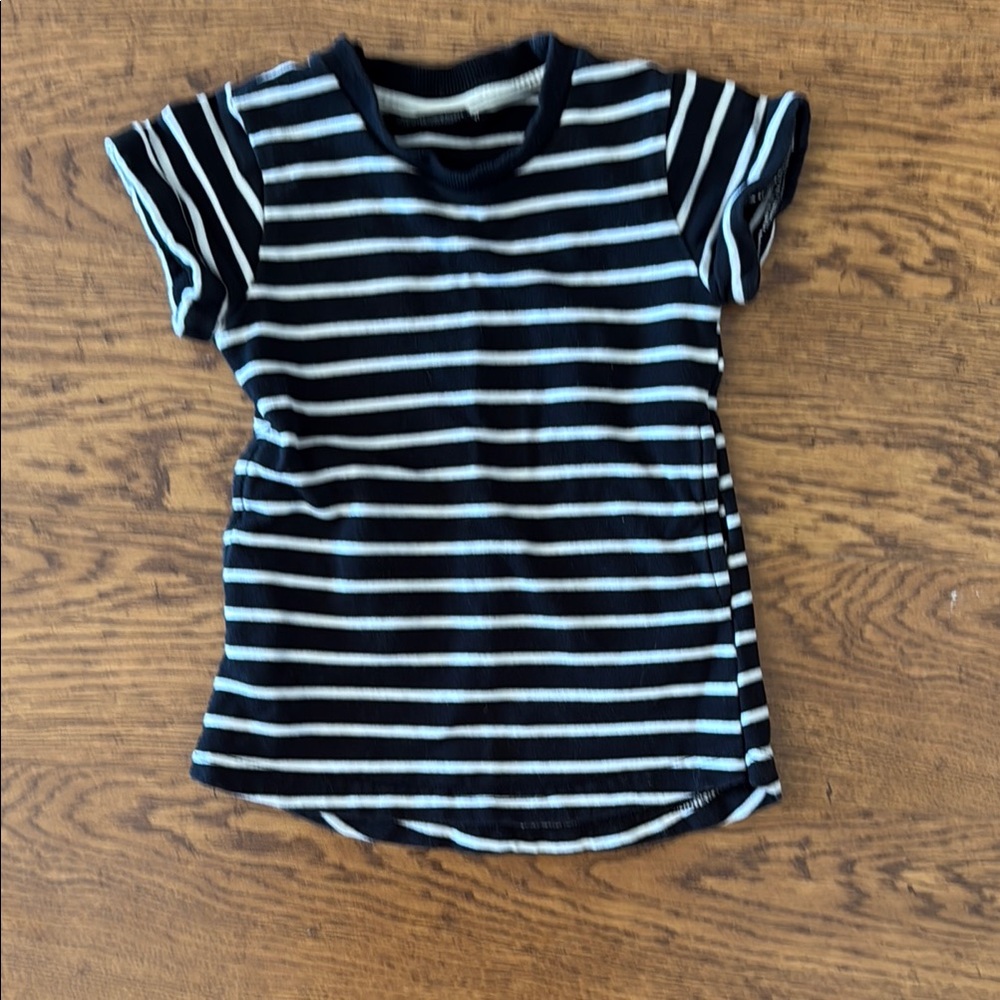 Striped Black and White Baby Dress